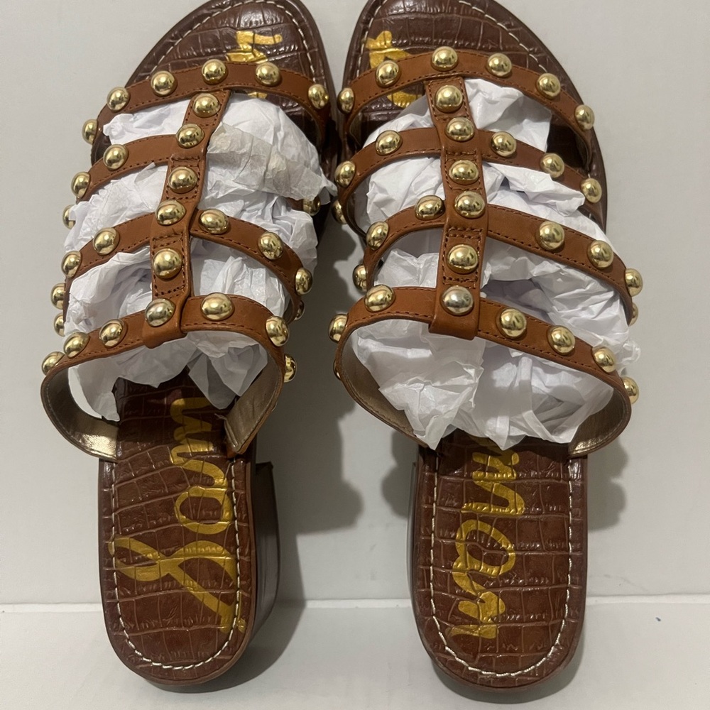 Sam Edelman leather Brown Studded Sandals